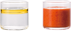 Krill oil can dissolve in water